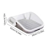 Dog toil Potty Box with Puppy Training Tray Low Entry Design Splash Leak Proof Dachable V1370-AZ4-09340