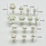 84Pcs Fondant Cake Decorating Cutters Set DIY Cake Baking Modeling Kits Plastic V1369-AZ3-W-21242