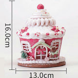 Decorative gingerbread house Christmas decoration for the Christmas tree with a castle candy V1263-JX-1767
