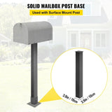 Mailbox Post Stand Mail Box Post 43" Black Powder-Coated Steel for Outdoor V952-YXZZCJYCGJS43PKT0V0