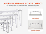 Work 4 Gear Adjustable Height, Folding Alloy Steel Step Ladder, Portable Scaffolding V952-BXSZDJSJZJ90H7CSCV0