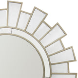 Wall Mirror MDF Silver Clear Image Lightweight MRR-02 V43-MRR-02