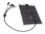 Solar Battery 50W 4 Connectors Monocrystalline Silicon High Efficiency Portable Solar Charger V1294-YM0626-3114220114411