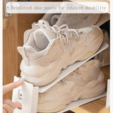 Adjustable Shoe Rack Organizer, 10-Pack Stackable Shoe Shelf for Closet Storage Space-Saving V1107-CS-SCXTJ