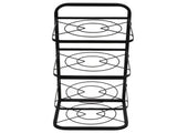 Kitchen Pots Organizer 4 Tiers Adjustable Height Space Saving Pan Rack for Under Sink Cabinet V1294-YM0703-3118230064611