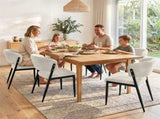 Artiss Dining Chairs Set of 6 Linen Fabric Soft Upholstered Chairs Beige DINC-KJ-7016-BGX6