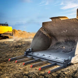 Clamp on Debris Forks to 1500 mm Bucket, 2000 kg Capacity Heavy Duty Clamp on Pallet Forks Bucket, V952-NYCDCC600000OIKRTV0