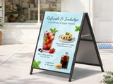 A1 Frame Sign Stand Double Sided Poster Display Board Outdoor Advertising 60x90cm SIB-AD-60X90-BK