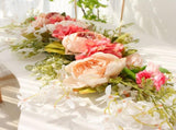 Spring Door Wreath Hanging Decorative Lintel Wreath Artificial Peony Flower Swag for Wedding Arch V1294-YM0523-220224XY01-4