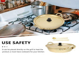 1 Set Korean Style Soup Pot with Lid and Double Handles, Multi-Purpose Cooking Pot for Ramen, V1192-AZ-W-20256