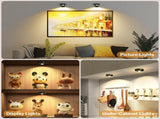 Rechargeable Picture Lights, 6 Pack Black Wireless Art Lights with Remote and Touch Control, 3 V1171-CC-BOM001347