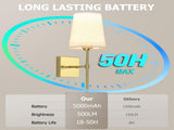 Battery Operated Wall Sconce, 5000mAh Rechargeable Dimmable RGB Wall Sconce Set of 2 with Remote, 3 V1171-CB-WL-CU-CCT-USB2