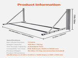 Wall Mounted Folding Tire, 32" - 48" Adjustable Tire, Q235 Heavy-Duty Steel Tire Storage V952-BGSLTJKDKDJ3PDEVOV0