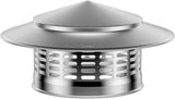 8 Inch Round Chimney Cap, 8 Inch Chimney Cap with Screen, Stove Pipe Topper, 304 Stainless V1188-WSZ-A-996