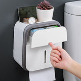 Wall Mounted Tissue Box Holder Strong Bearing Tissue Dispenser with Transparent Viewing Window for V1294-YM0716-3117220133813