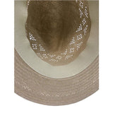 Natural STRAW PANAMA HAT FEDORA Summer Trilby Sun Summer Cap BR108 - 58cm V563-BR108-58CM
