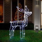 LED Twinkling Standing Reindeer 110cm available in 2 Colors - Cool White V720-XL1445