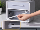 Toilet Paper Roll Box Waterproof Wall Mount Toilet Tissue Holder No Punch Bathroom Tissue Roll Box V1294-YM0716-3112220043714
