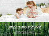 Bamboo Pillowtop Mattress Topper Luxury Bedding Mat Pad Protector Cover King Single 108 x 203 cm V201-W12782545