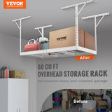 Overhead Adjustable Garage Storage Rack 36x72in Ceiling Rack 550lbs White V952-CKTHBCWJZBS36XGFYV0