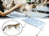 Foldable Pet Grooming Hammock with Leg Holes, Anti-Scratch Mesh Bathing Station for Cats and Small V1107-CS-CWMRTL