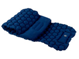 Camping Sleeping Pad Mat Foot Press Inflatable Cushion Mattress for Tent Hiking TravelPurplish Blue V1294-YM0718-3117200188111