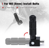 Motorcycle foot pegs, folding bicycle Universal M8 anti-slip motorcycle footrest, suitable for Super V1259-DP01-A-662