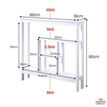 Sarantino Julian Console Table - White TBL-503-02-WH