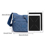 Womens Multi Pocket Casual Crossbody Bag Waterproof Shoulder Messenger Bag Handbag for Daily Use V1192-AZ-W-33053
