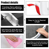 Barriere of Shower Pliable Silicone Seuil Shower Barrage of Water Autocollante Seal Door Bar Anti V1237-MS-626-340