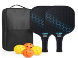 2 rackets, 4 balls, Pidike racket set , fiberglass graphite Pidike racket set, ball equipment V1105-YAPKQP-04