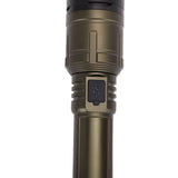 LED Flashlight 1500LM Super Bright 5 Modes Adjustable Focus USB C Rechargeable Flashlight with Lens V1294-YM0901-3119250088511