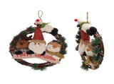 Christmas Wreath Fadeless Durable Joyful Vibes Rich Bright Colors Grapevine Wreath for Door Window V1294-YM0512-3115220135112