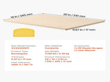 Pizza Stone, 508 x 355 mm Rectangular Cordierite Pizza Stone, Extra Large Baking-Stone with PP V952-PSSJQSJX2014UO3YE001V0