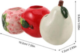 Petluno Ceramic Vase in Strawberry Shape Sturdy Durable Flower Pot for Hydroponic Cuttings V1259-DP01-A-1651