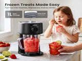 NORDA 1.1L Slushie Machine Shaved Ice Maker 3 Texture Levels Black TD-SLS-271-1P1-BK
