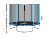 Everfit Trampoline 6FT Kids Trampolines Safety Net Pad Round Blue TRAMPO-D-6FT-BL