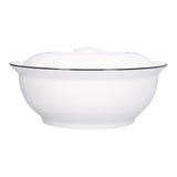 9in Soup Bowl with Lid Large Capacity 1500ml Stew Bowl Harmless White Ceramic Kitchen Bowl V1294-YM0523-3118210320411