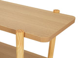 Artiss Console Table 92CM 2-tier Pine Sera FUR-S-CST-01-WD