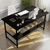 Computer Desk Table Study Table With Shelf - Black V957-AM0026K-1