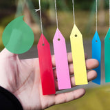 6-Pack Plastic Garden Plant Labels with Perforated Marking Stakes for Easy Plant Identification V1369-AZ3-W-21483