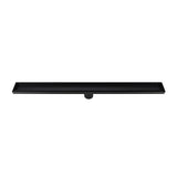 800mm Tile Insert Shower Bathroom Black Grate Drain w/Centre outlet Floor Waste V63-832871