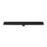 900mm Tile Insert Bathroom Shower Black Grate Drain w/Centre outlet Floor Waste V63-832881