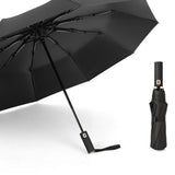 Automatic Umbrella Black Compact Lightweight for Rain and Sun Use V1192-AZ-W-25260