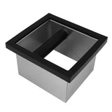 Coffee Knock Box Bottomless Stainless Steel Coffee Ground Knock Bin for Home Cafe Restaurant V1294-YM0901-3118240117111