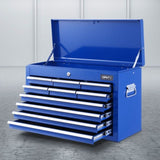 Giantz 10 Drawer Tool Box Cabinet Chest Toolbox Storage Garage Organiser Blue TB-10DR-CHEST-BL