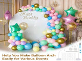 Balloon Arch Kit, Bendable 8.2ft and 4.9ft Balloon Arch Stands with Bases and Manual Pump, V1369-AZ3-W-08881