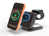 YF3 25W Foldable Rotatable Wireless Charger 3 in 1 Multi Device Charging Dockblack V1300-YF3-25W-BLACK