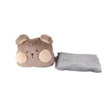 Stuffed Animals Travel Blanket Pillow Set Soft Plush Hugging Pillow Cute Plush Toy with Hand Warmer V1294-YM0706-3117230223314