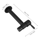 Single Handle Black Stainless Steel Cold Water Faucet for Laundry Kitchen Bathroom Wall Mount V1370-AZ4-15439